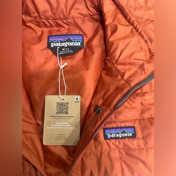Patagonia Men’s Medium Nano Puff Insulated Vest Burnished Red Puffer NWT Puffy - Picture 5 of 9